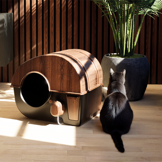 Bac à litière autonettoyant